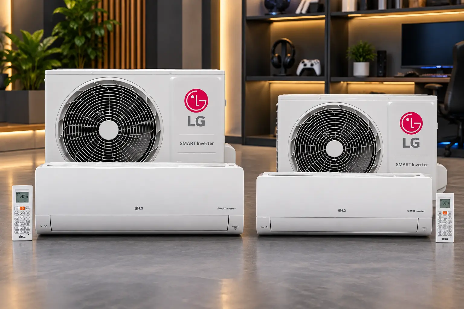 LG Voice 12.000 ou 9.000 BTUs: a diferença está no tamanho do ambiente