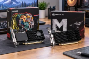 PCYES R5 230 ou Maxsun R5 230: memória ou conexões de vídeo