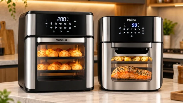 Mondial ou Philco Oven 12L: 200W a mais ou acessórios e funções