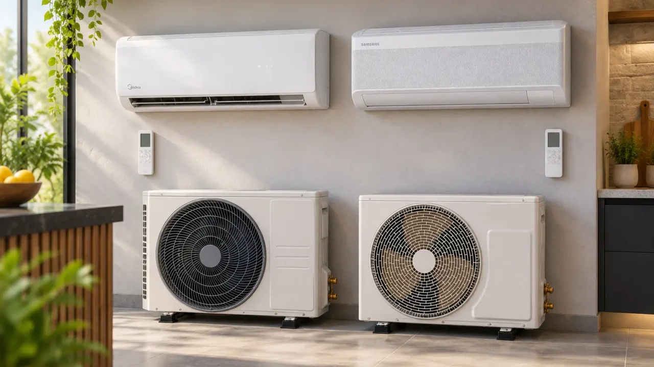Midea EcoMaster 24.000 ou WindFree 12.000: capacidade e conforto