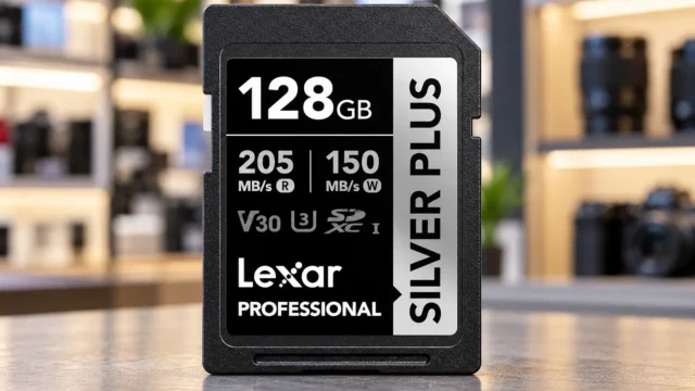 Lexar Silver Plus: 64GB para sessões curtas ou 128GB para mais fotos e vídeos