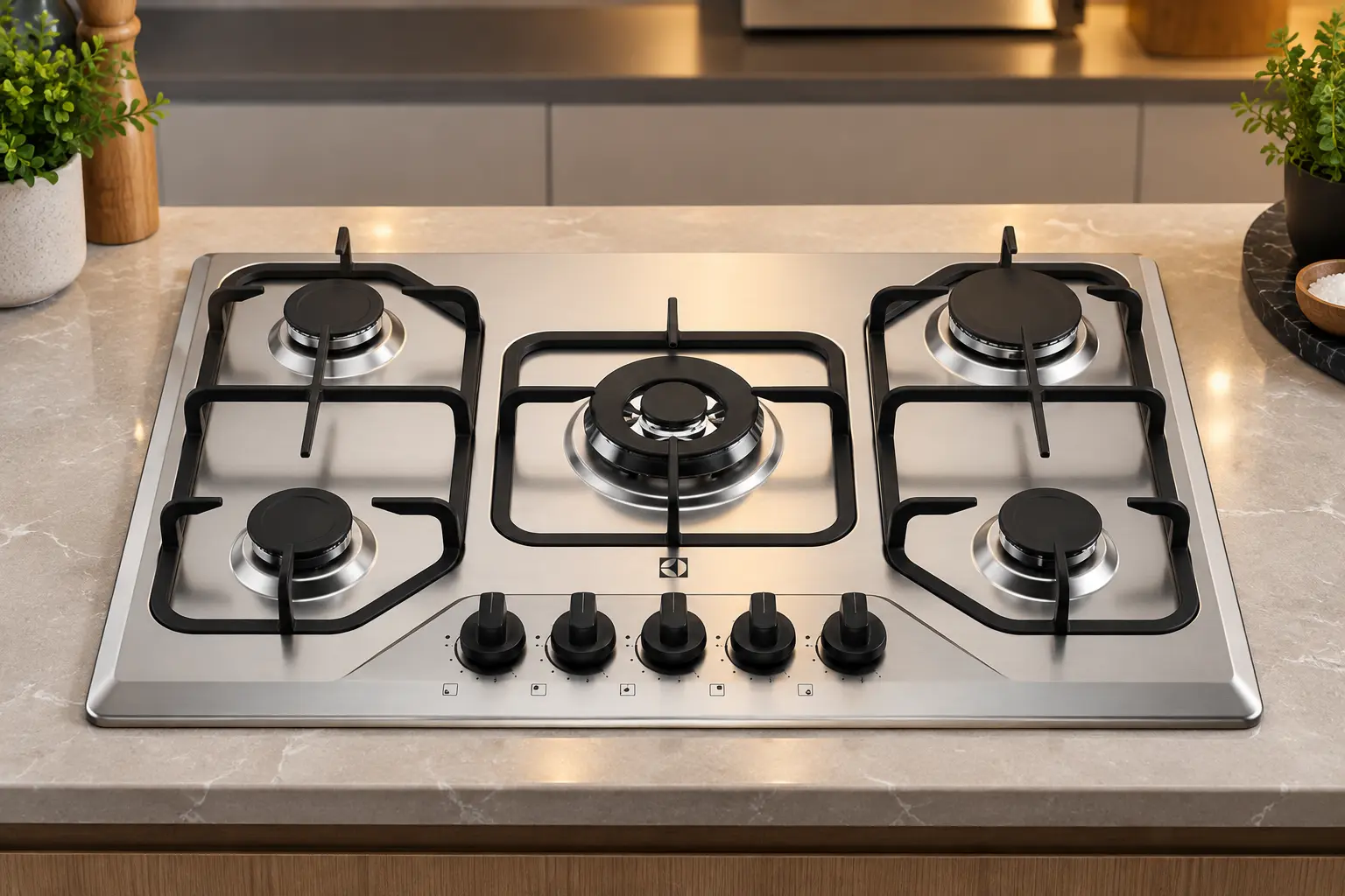 3 cooktops de 5 bocas: Electrolux e Itatiaia a gás ou HQ de indução