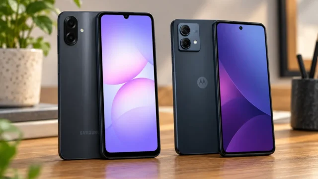 Galaxy A07 ou Moto G84 5G: atualizações, tela pOLED e câmera com OIS