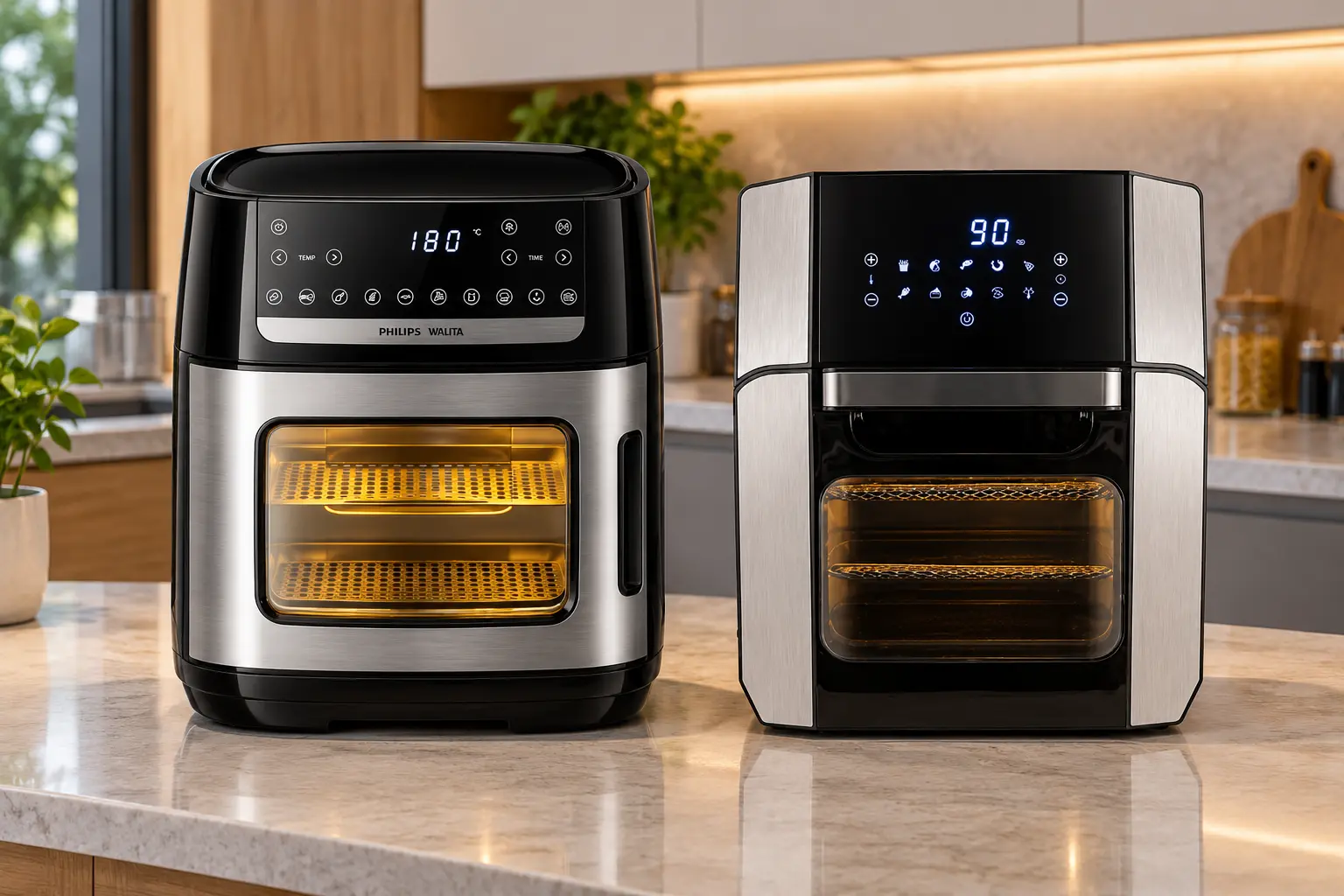 Airfryer 12L Philips ou Britânia: programas ou temperatura e timer