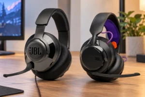 JBL Quantum 250 ou 200: o que muda no microfone e nas almofadas