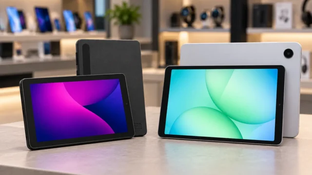 Vision TAB 7 ou Galaxy Tab A11: tela de 7 ou 8,7 polegadas