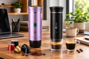 Cafeteira portátil 3 em 1: variedade de bebidas ou cápsulas e pó