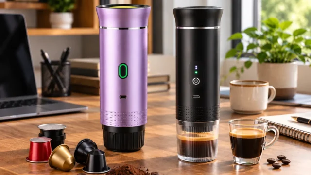 Cafeteira portátil 3 em 1: variedade de bebidas ou cápsulas e pó