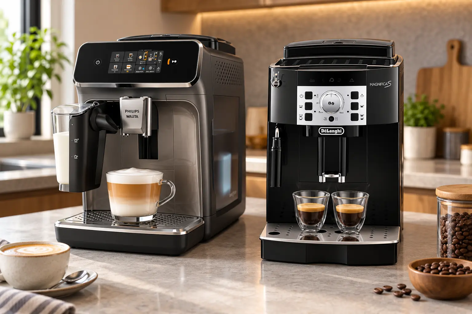 Philips Série 2300 ou De'Longhi Magnifica: o preparo do cappuccino