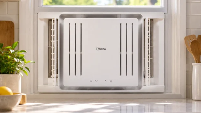 Midea de janela: 10.000 BTUs com Wi-Fi ou 7.500 BTUs mecânico