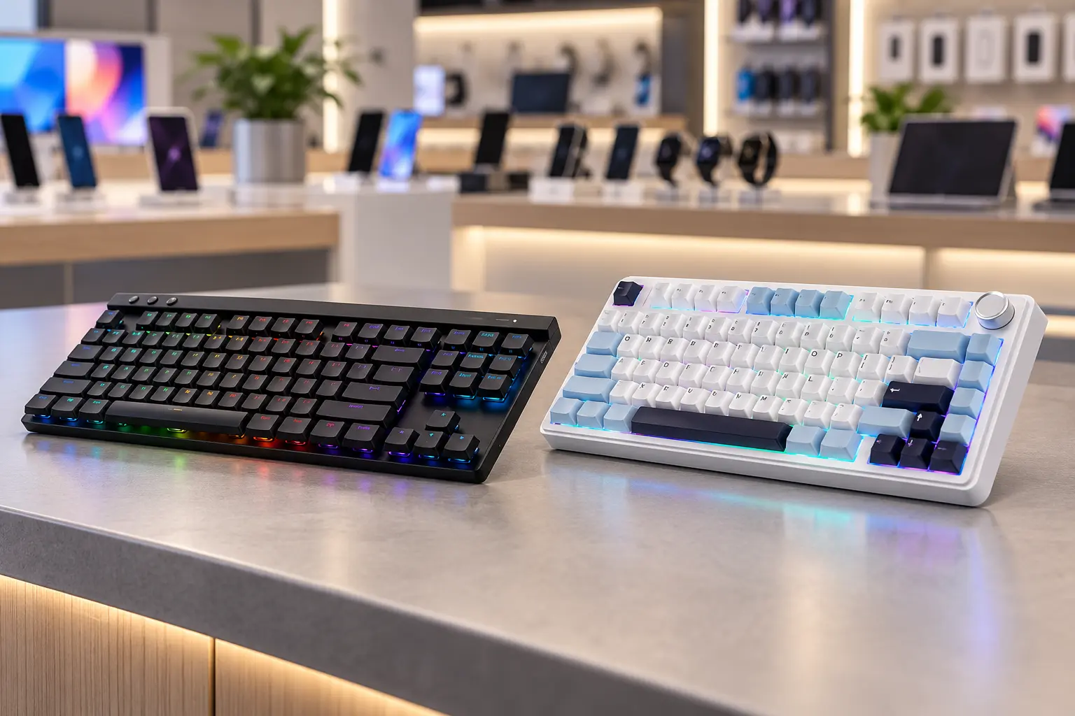 Logitech G515 ou AULA F75: baixo perfil ou troca de switches