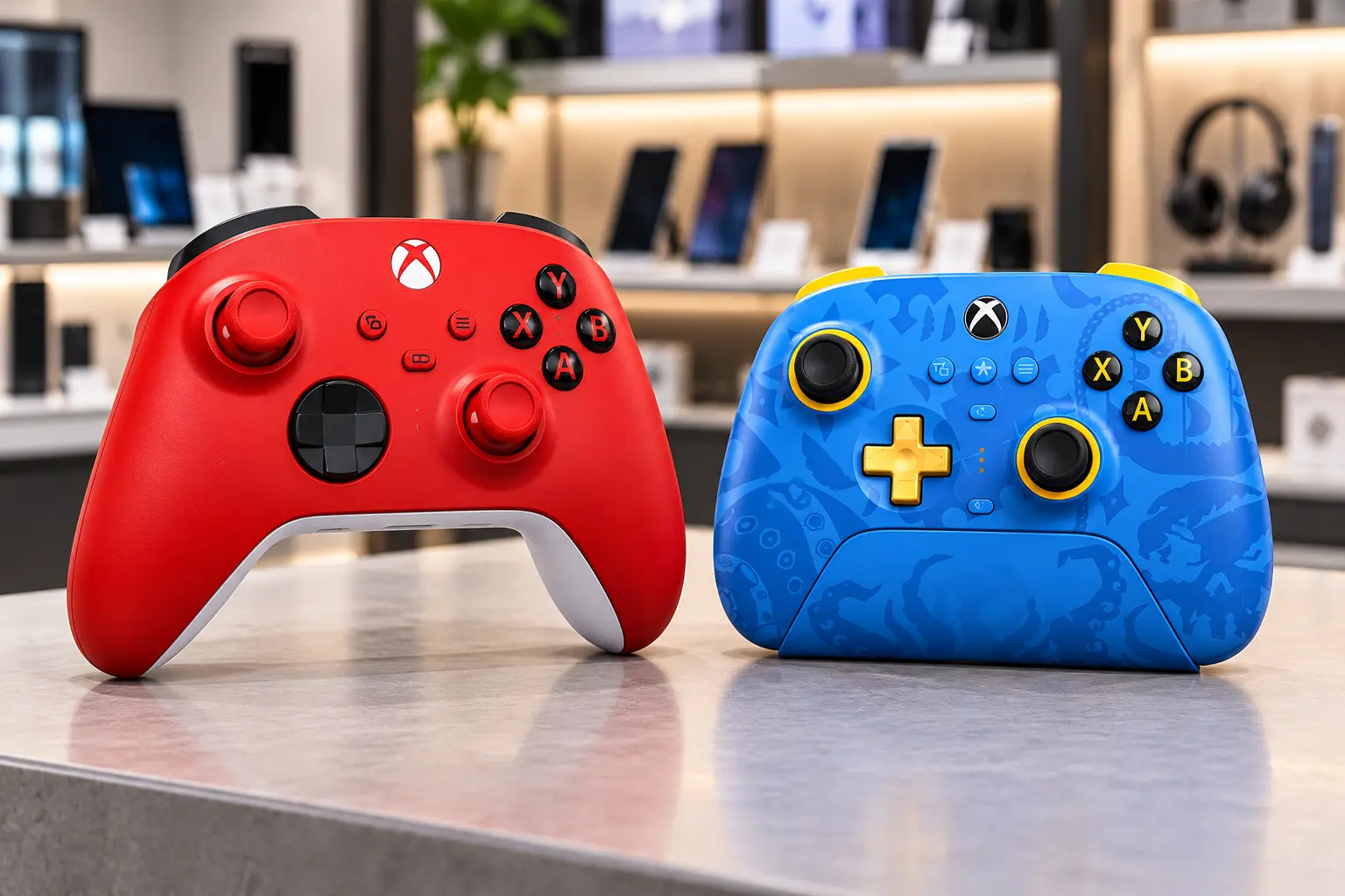 Xbox Pulse Red ou 8BitDo: controle tradicional ou botões extras