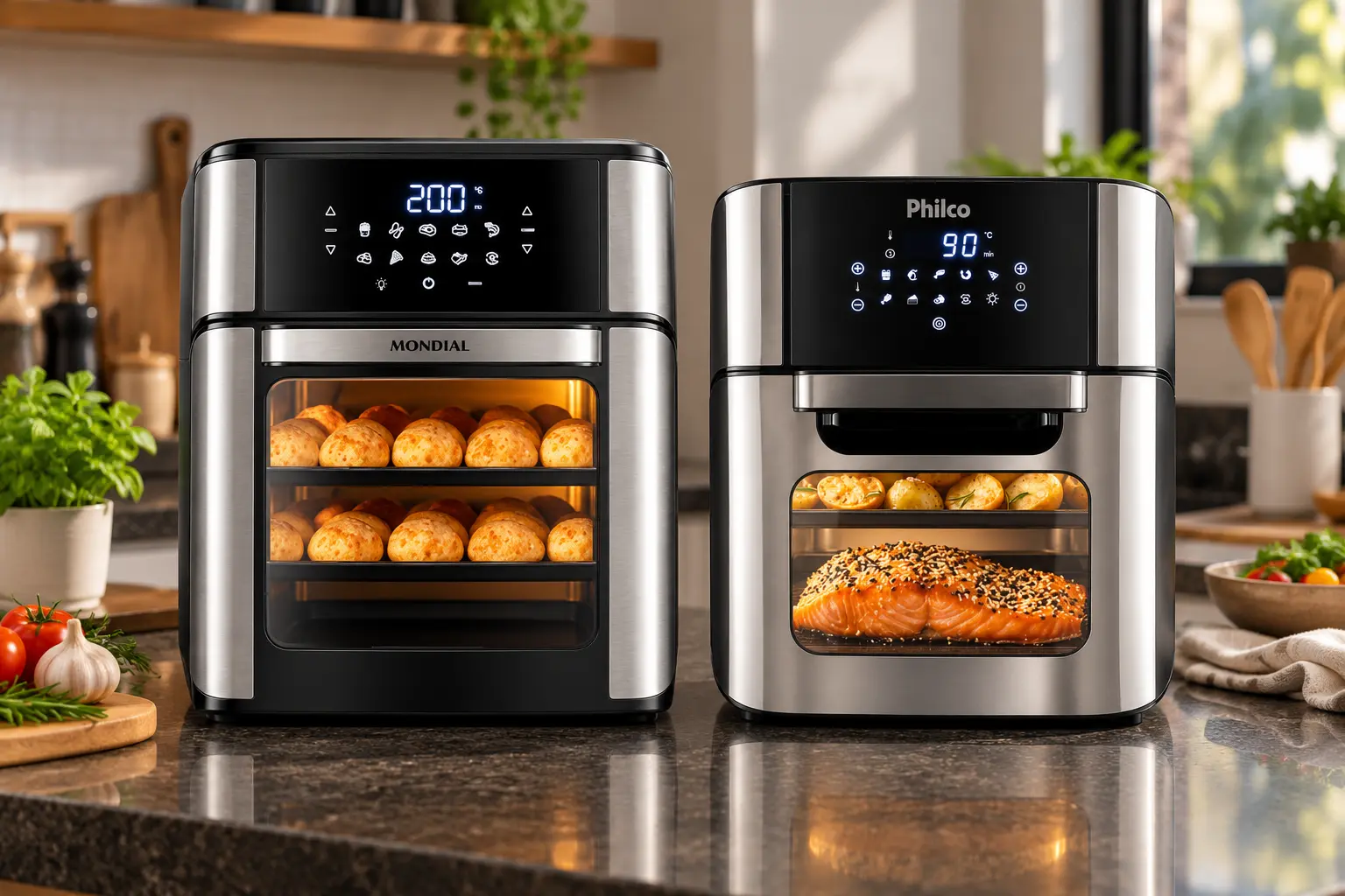 Mondial ou Philco Oven 12L: o que muda nos acessórios e funções