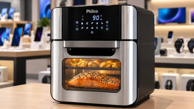 Air Fryer Oven Philco de 15L ou 12L: espaço ou painel digital?