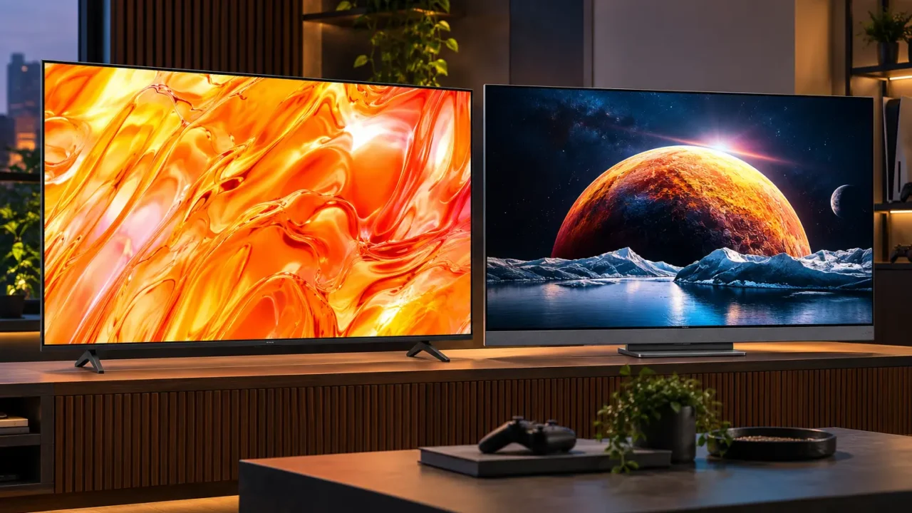 Samsung QN70H ou TCL Mini LED 55": IA, HDR e Google TV