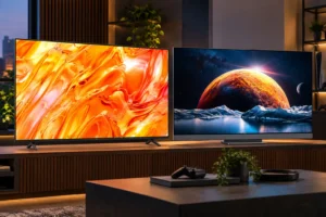 Samsung QN70H ou TCL Mini LED 55": IA, HDR e Google TV