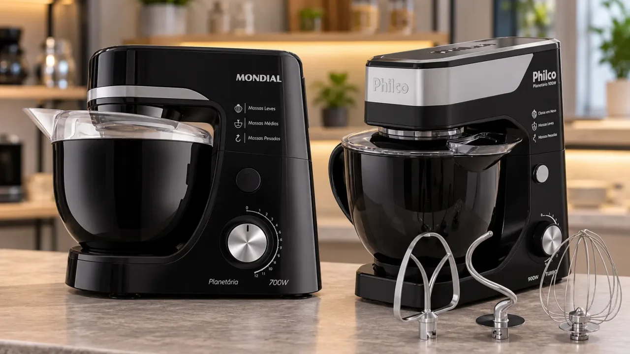 Mondial 700W ou Philco 900W: o que muda na capacidade e nos acessórios