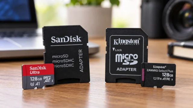MicroSD SanDisk ou Kingston 128GB: o que muda na velocidade