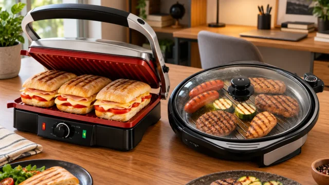 Mondial Press Grill 180° ou Cook & Grill 40: chapas duplas ou tampa?
