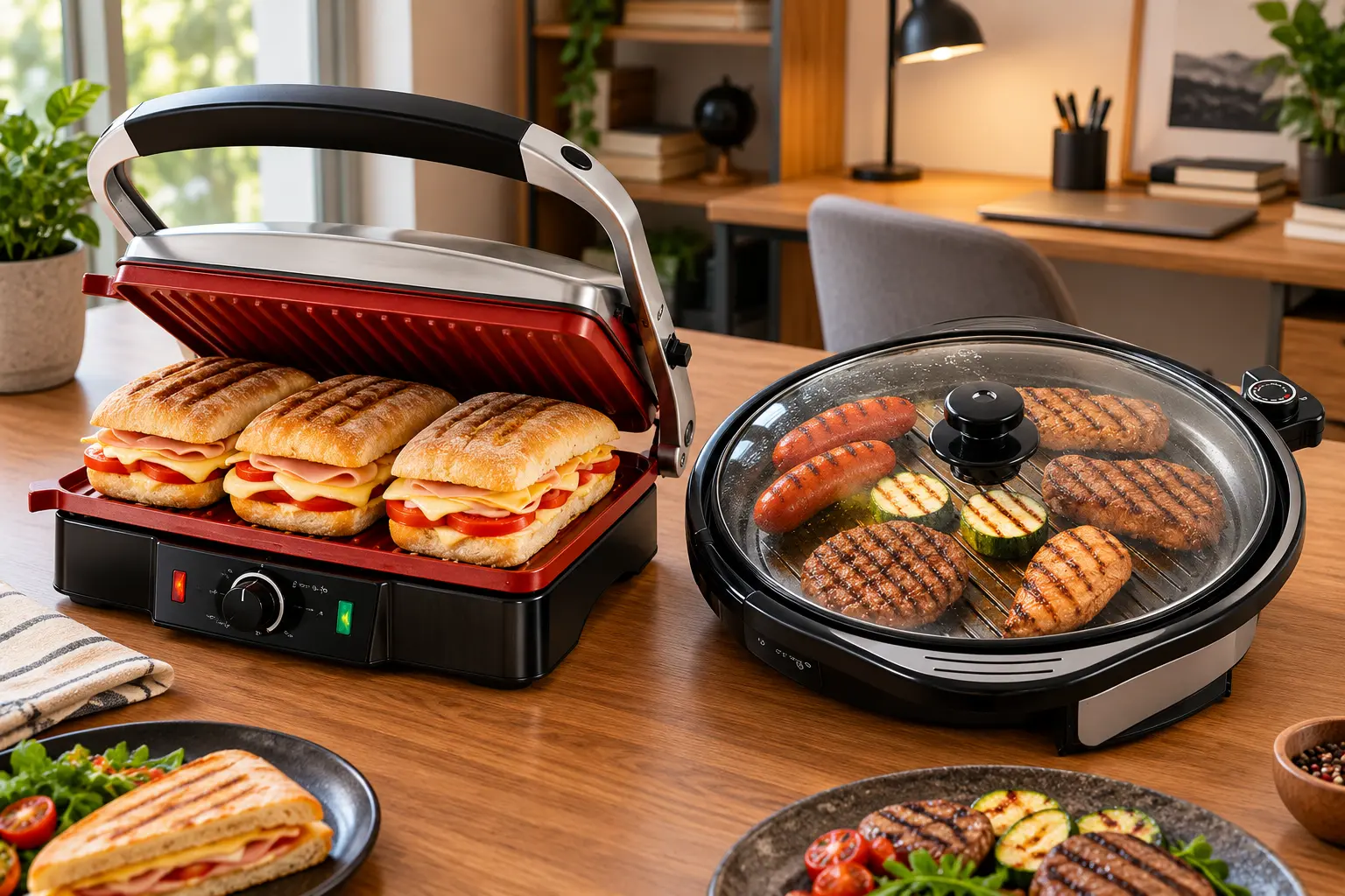 Mondial Press Grill 180° ou Cook & Grill 40: chapas duplas ou tampa?