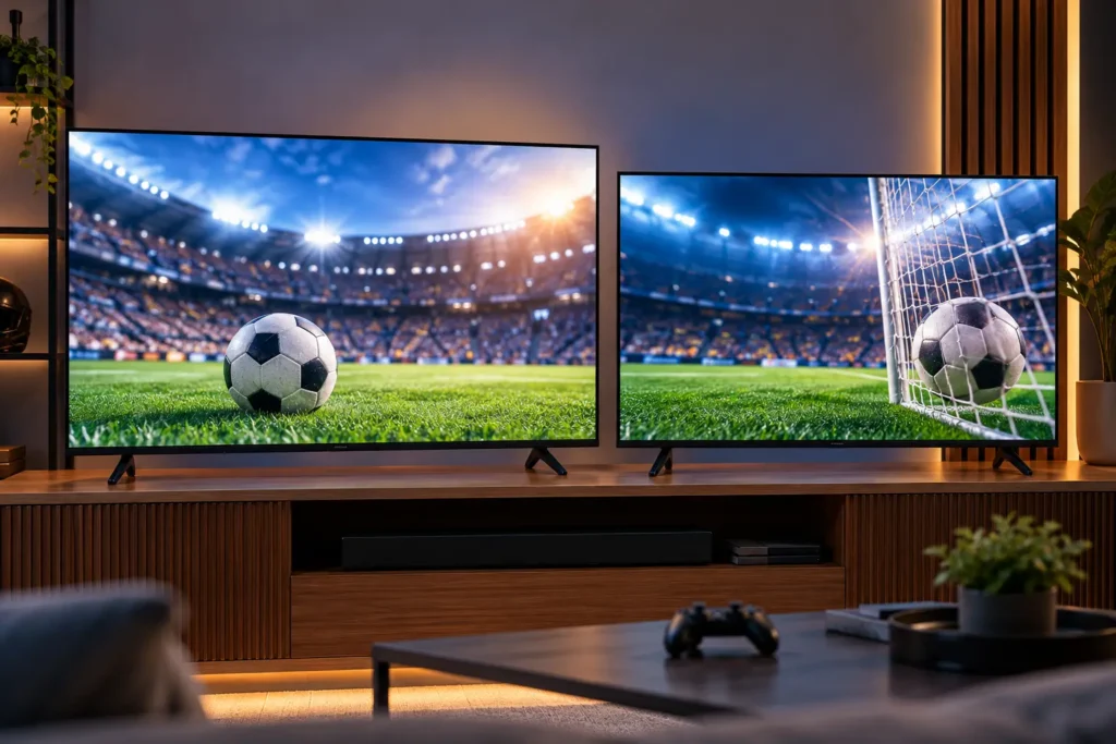 Samsung U8100F 55" ou U8600F 50": tela maior ou ajuste de som e brilho