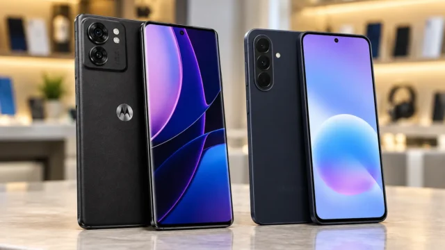 Motorola Edge 40 ou Galaxy A57: 256GB e 144Hz ou câmera e IA
