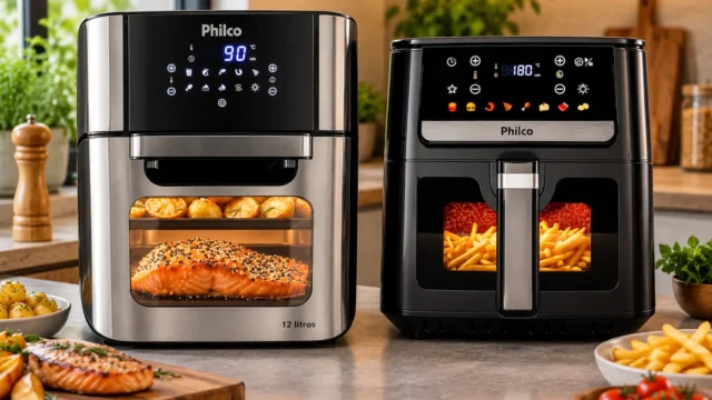 Philco PAF65 6,5L ou Oven 12L: visor no cesto ou função forno