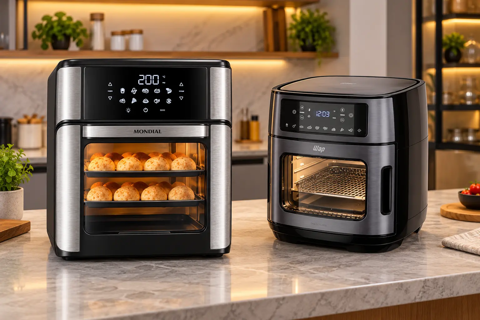 Mondial Oven 12L ou WAP WAOD2: acessórios, visor e limpeza