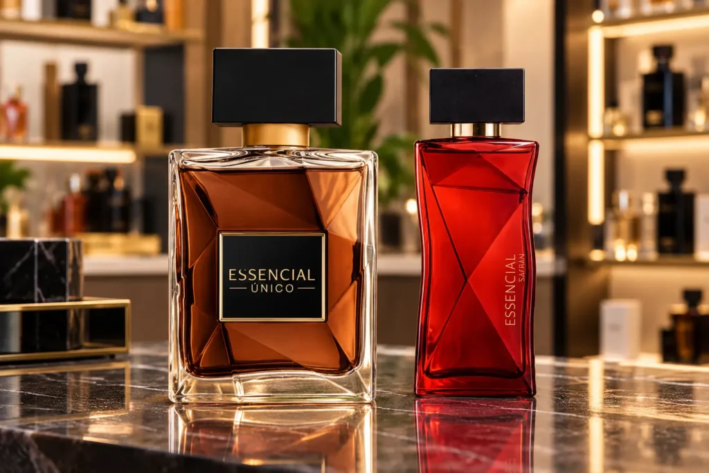 Essencial Único ou Safran: copaíba e vetiver ou açafrão e oud