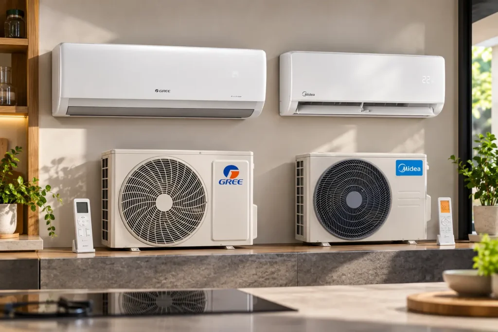 Gree G-Side ou Midea AI Ecomaster: inverter básico ou ajustes com IA
