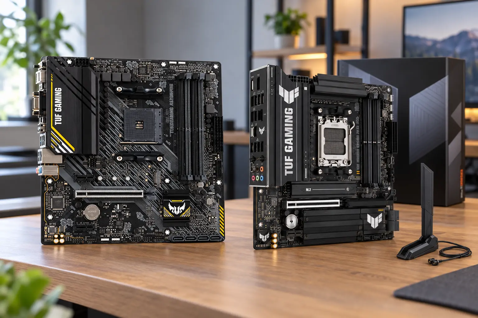 ASUS TUF A520M-PLUS II ou B850M-PLUS WIFI: AM4, AM5 e memória