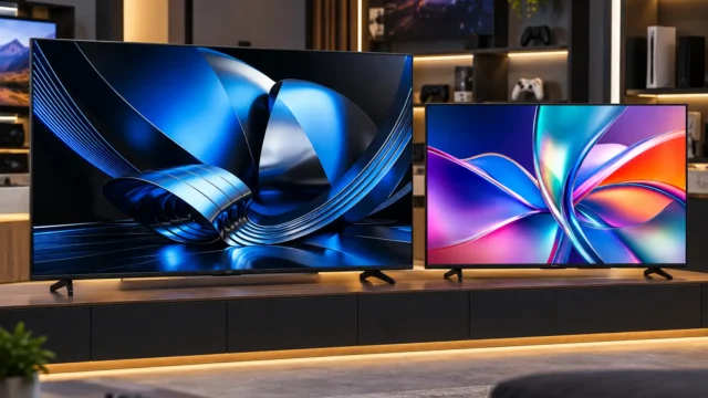 Hisense 75U7ESG ou 50Q6QVV: tela, Mini LED e 144Hz no uso diário