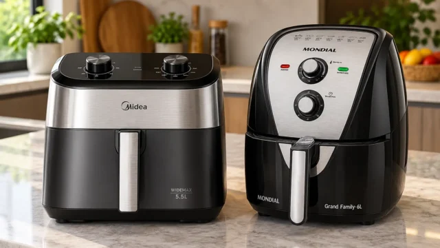 Midea WideMax 5,5L ou Mondial 6L: a diferença está no cesto