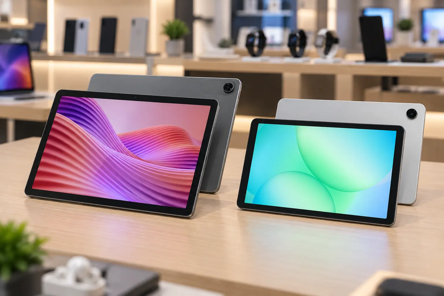 Lenovo Tab 10,1” e Galaxy Tab A11: a diferença está no tamanho