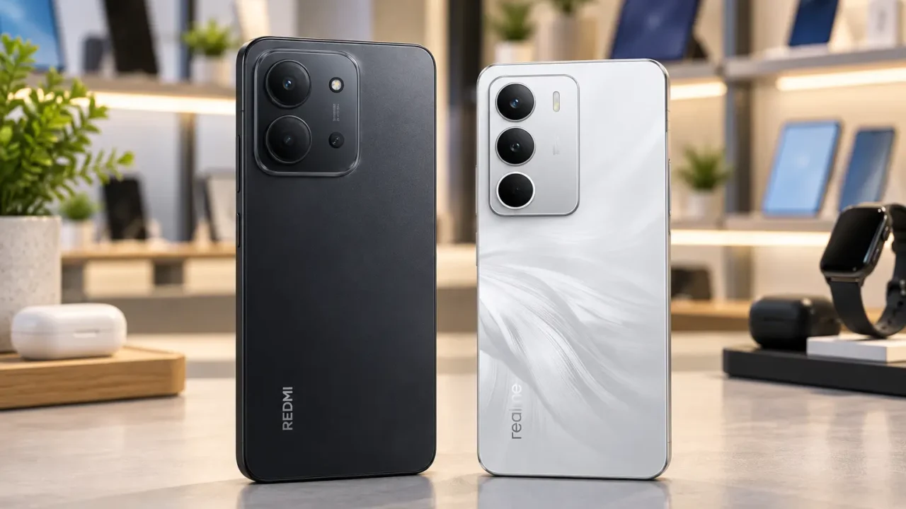 Redmi 15C ou Realme C71: 8GB e 256GB empatam, mas ambos ficam no 4G