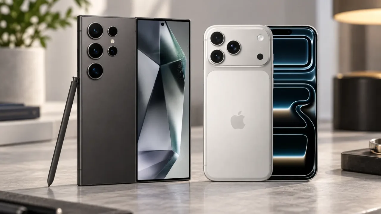 Galaxy S24 Ultra ou iPhone 17 Pro Max: a diferença está no ecossistema