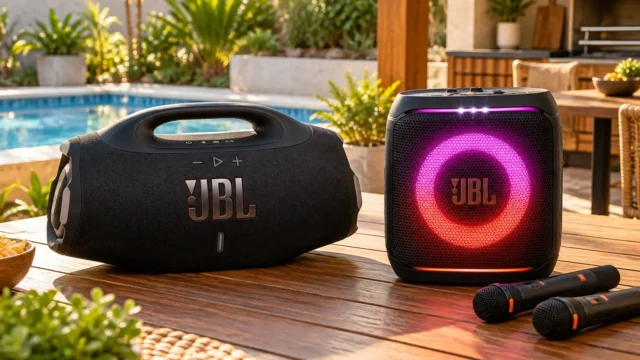 Boombox 4 ou PartyBox Encore Essential 2: mobilidade ou festa