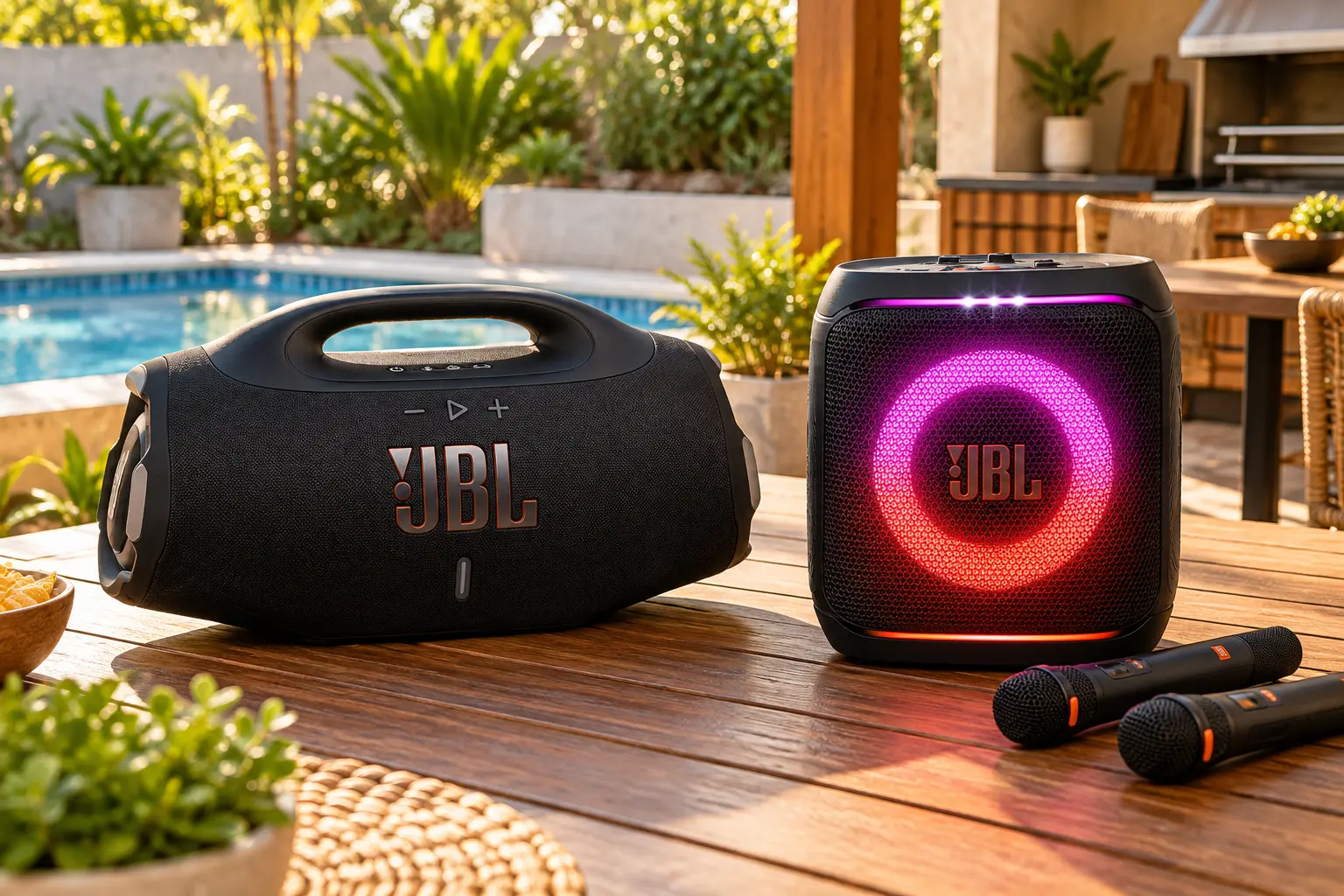 Boombox 4 ou PartyBox Encore Essential 2: mobilidade ou festa