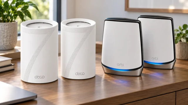 Deco BE65 ou Orbi RBK852: a diferença está nas portas 2,5 Gbps